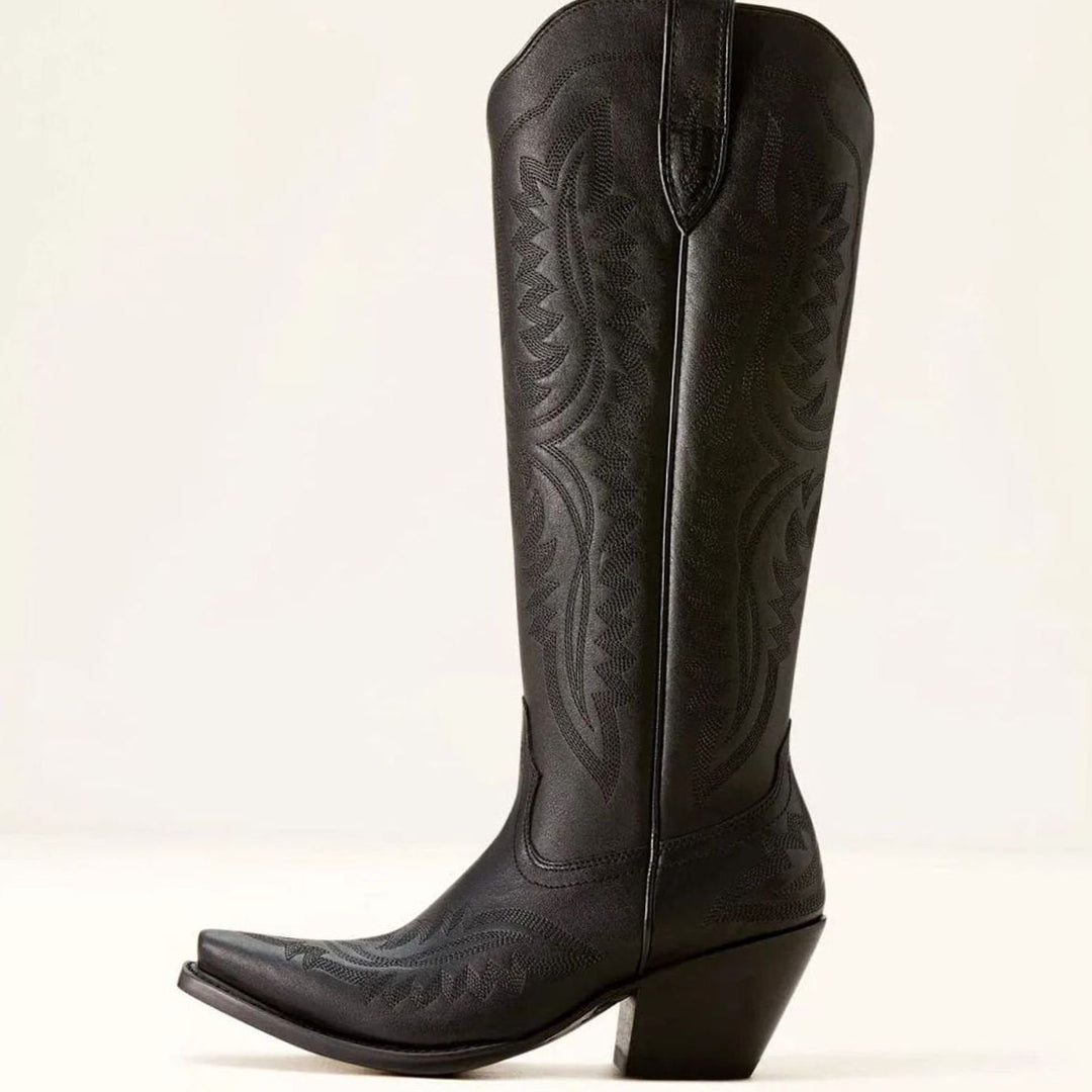 Lyndova | Women's Block Heel Knee-High Cowboy Boots - Light Pink - Image 14