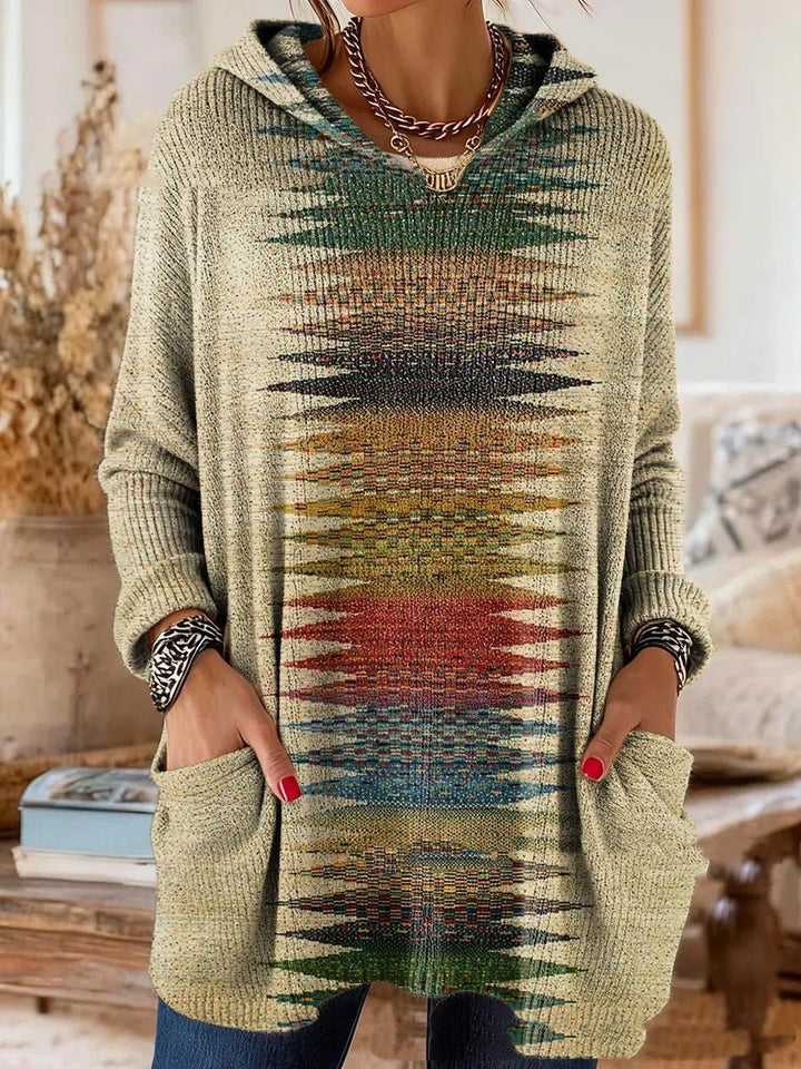 Marvelle | Women's Boho Hooded Tunic Top - Image 5