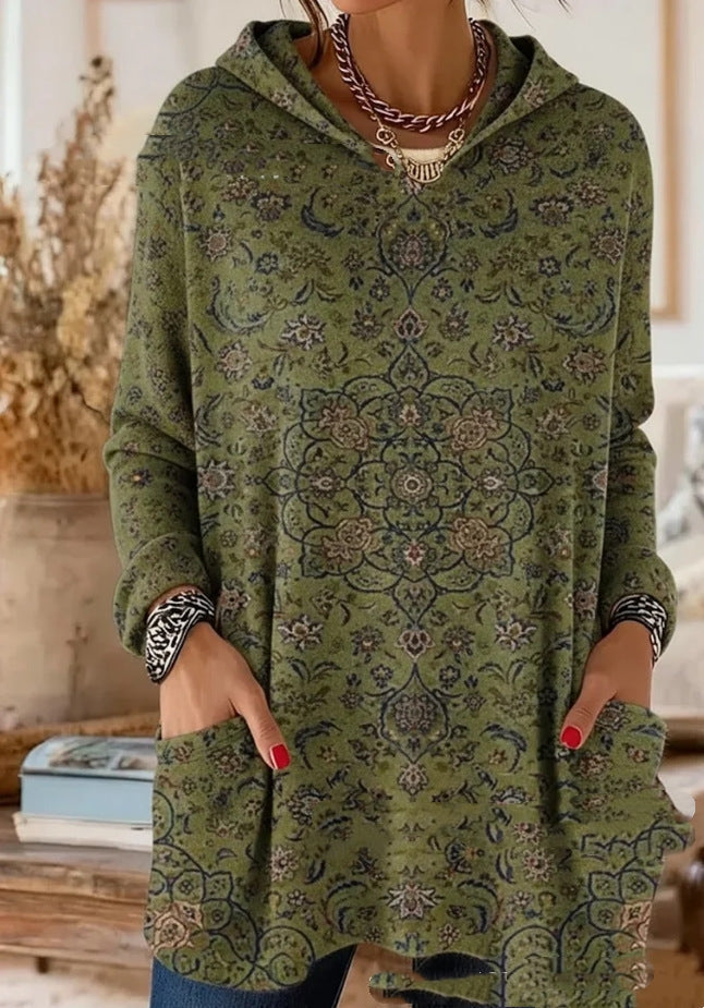 Marvelle | Women's Boho Hooded Tunic Top - Image 7