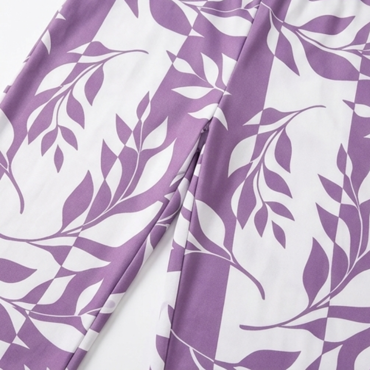 Merewyn | Women's Two-Piece Tunic and Wide Leg Pants Set - Lilac - Image 15