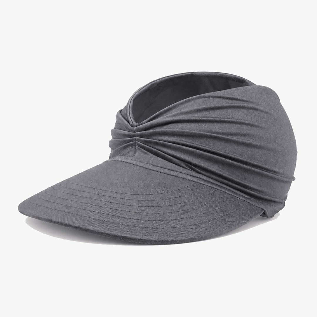Nerys | Women's UPF 50+ Wide Brim Sun Visor Hat - Black - Image 14