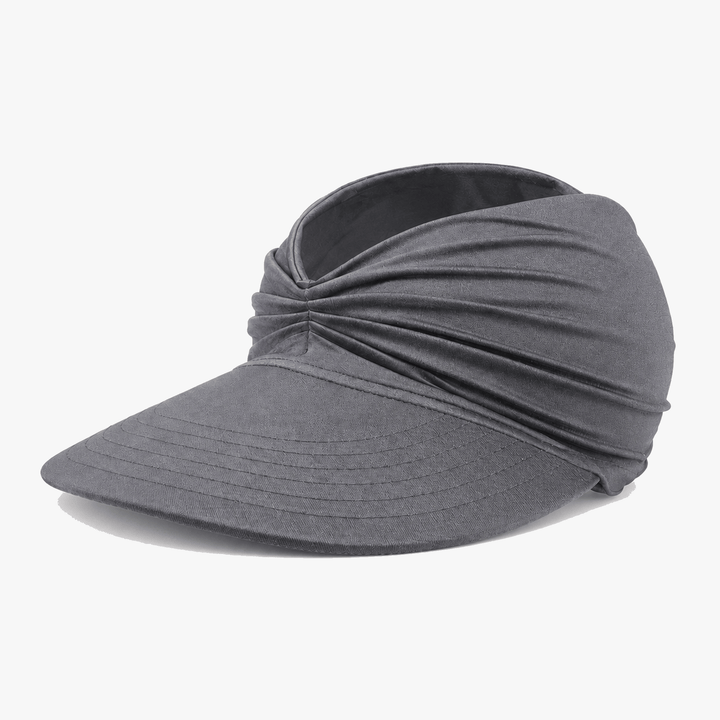 Nerys | Women's UPF 50+ Wide Brim Sun Visor Hat - Black - Image 14