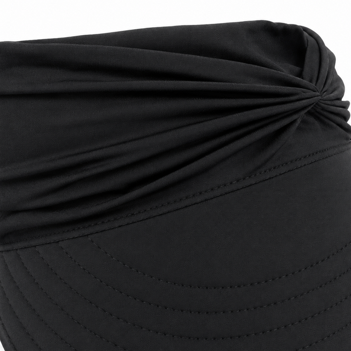 Nerys | Women's UPF 50+ Wide Brim Sun Visor Hat - Black - Image 8