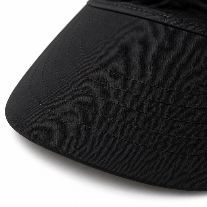 Nerys | Women's UPF 50+ Wide Brim Sun Visor Hat - Black - Image 9