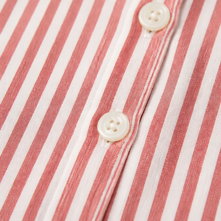 Opaline | Women's Striped Sailor Collar Blouse - Striped - Image 9