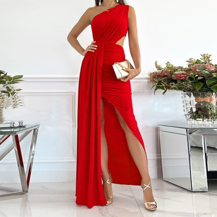 Orvaine | Women's Wedding Guest Dress One Shoulder Maxi - Image 3