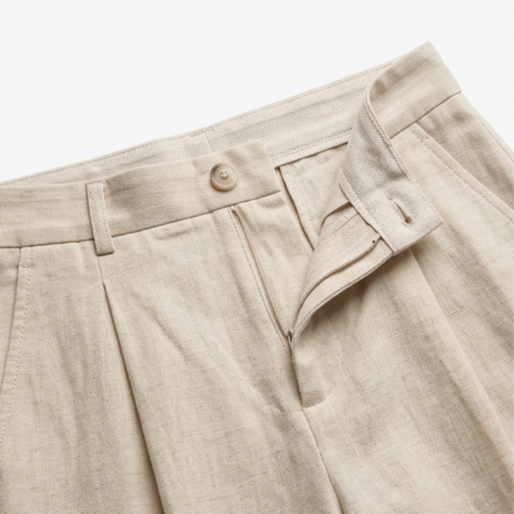 Pembury | Women's Relaxed Suit Set Blazer & Trousers - Cream - Image 10