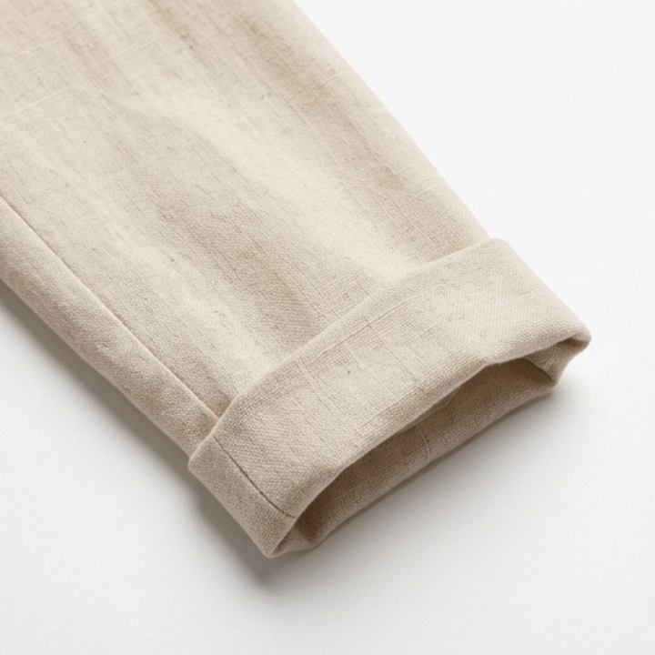 Pembury | Women's Relaxed Suit Set Blazer & Trousers - Cream - Image 7