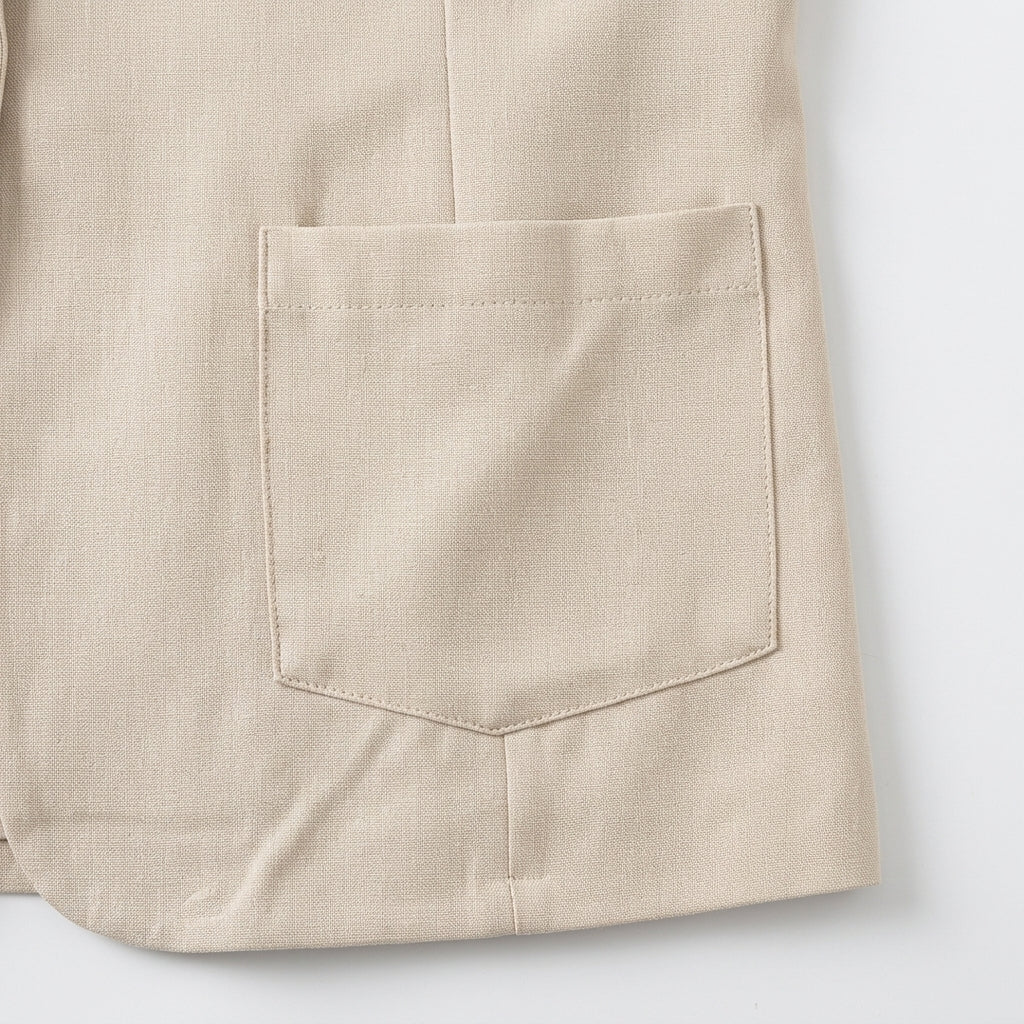 Pembury | Women's Relaxed Suit Set Blazer & Trousers - Cream - Image 8