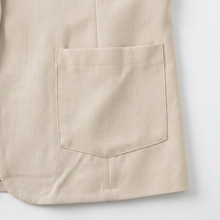 Pembury | Women's Relaxed Suit Set Blazer & Trousers - Cream - Image 8