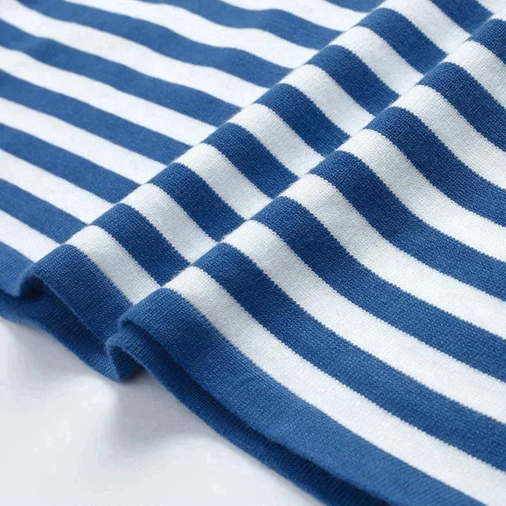 Pippa | Women's Striped Long Sleeve Sweater - Striped - Image 11