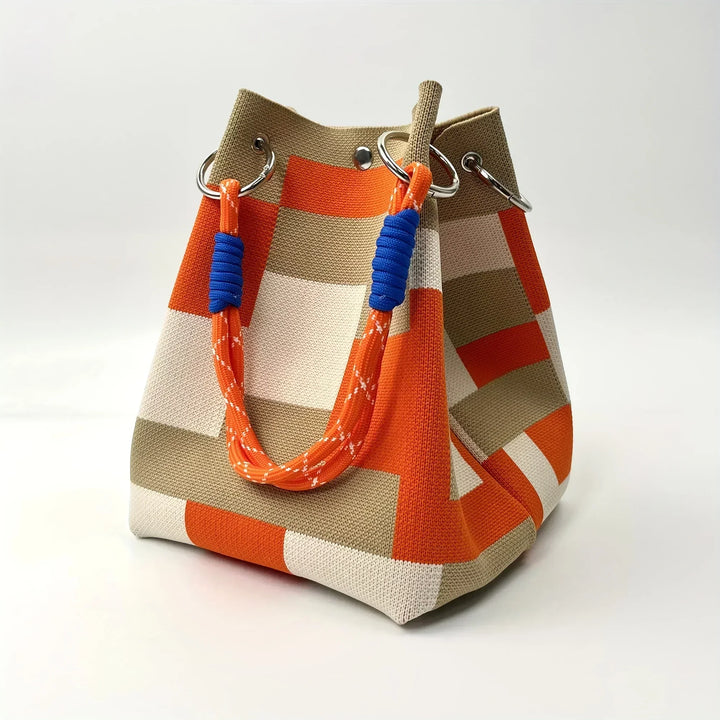 Primrose | Women's Bucket Drawstring Statement Bag - Image 1