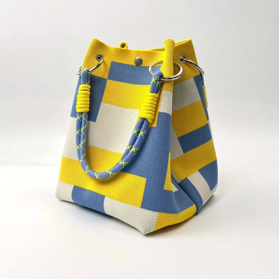 Primrose | Women's Bucket Drawstring Statement Bag - Image 2