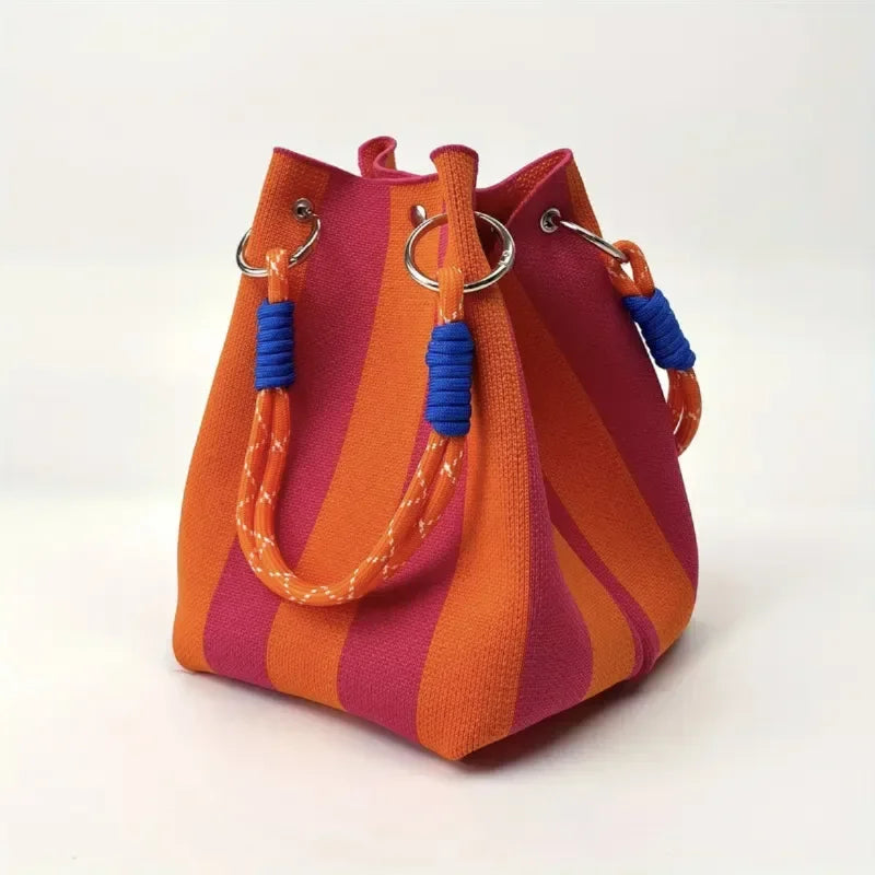 Primrose | Women's Bucket Drawstring Statement Bag - Image 5