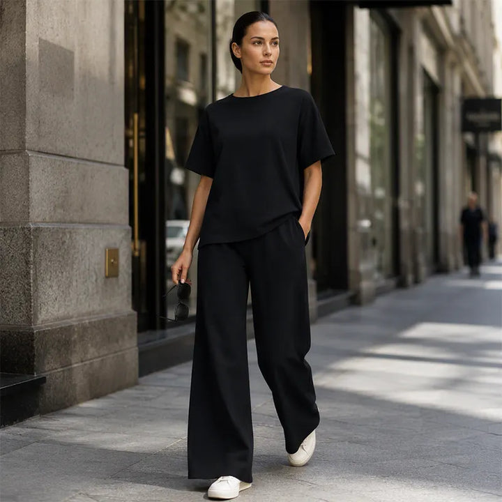Prindelle | Women's Linen Two Piece Set Wide Leg - Image 2