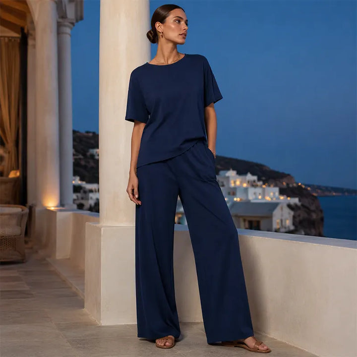 Prindelle | Women's Linen Two Piece Set Wide Leg - Image 5