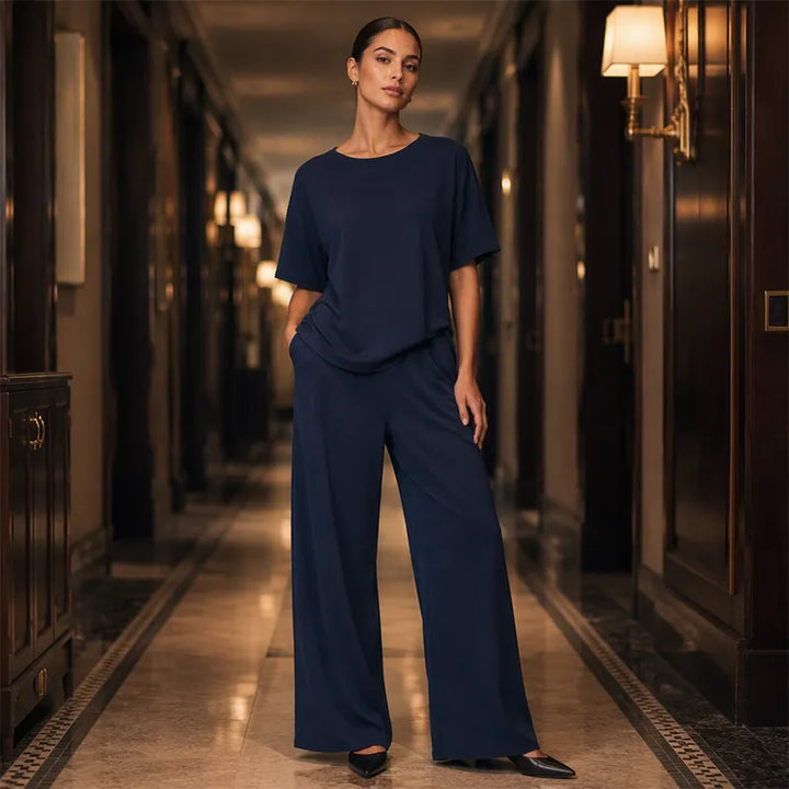 Prindelle | Women's Linen Two Piece Set Wide Leg - Image 6