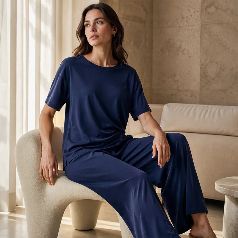 Prindelle | Women's Linen Two Piece Set Wide Leg - Image 7