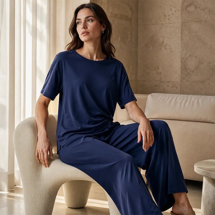 Prindelle | Women's Linen Two Piece Set Wide Leg - Image 7