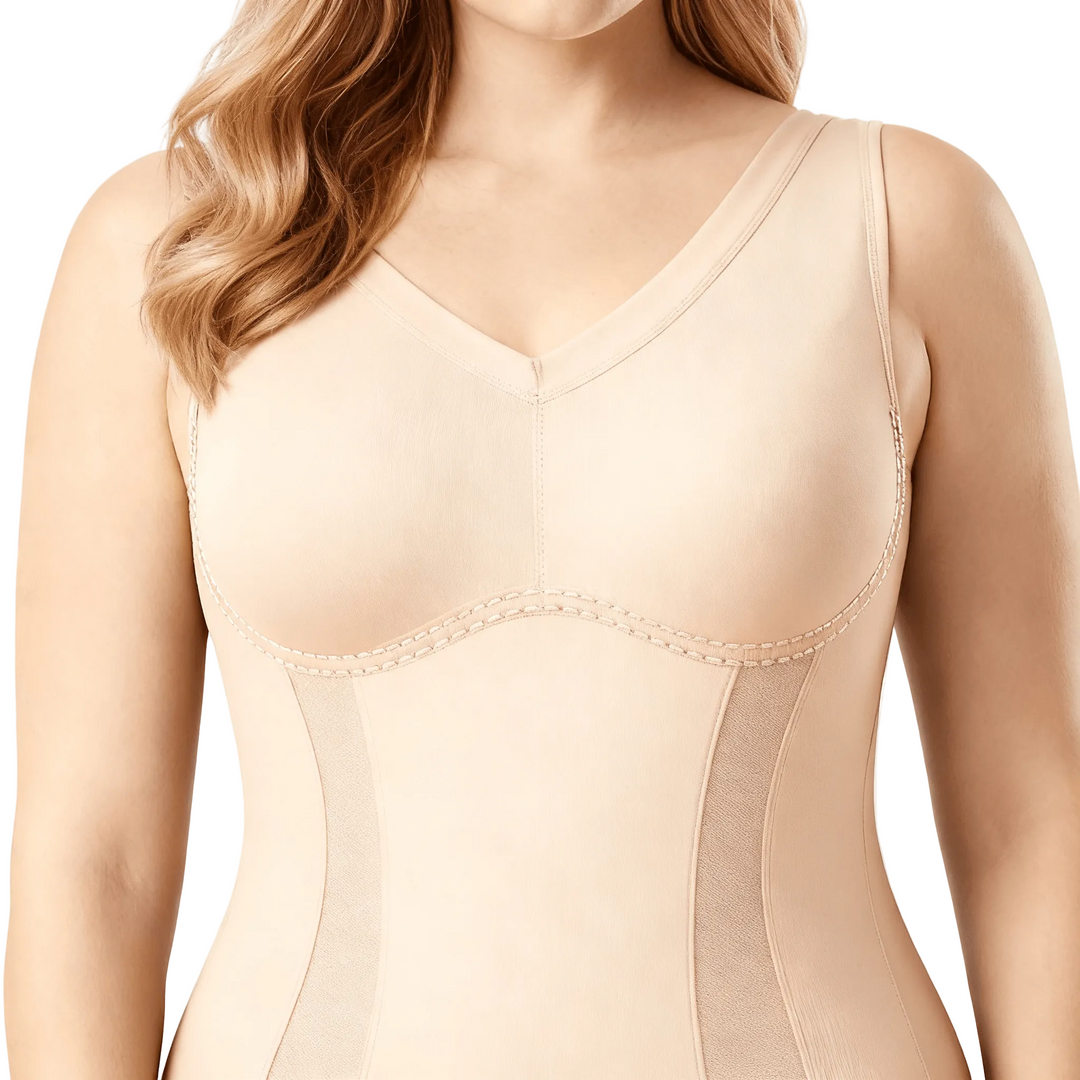 Quinara | Women's Slimming Bodysuit Full Body Shaper - Brown - Image 10