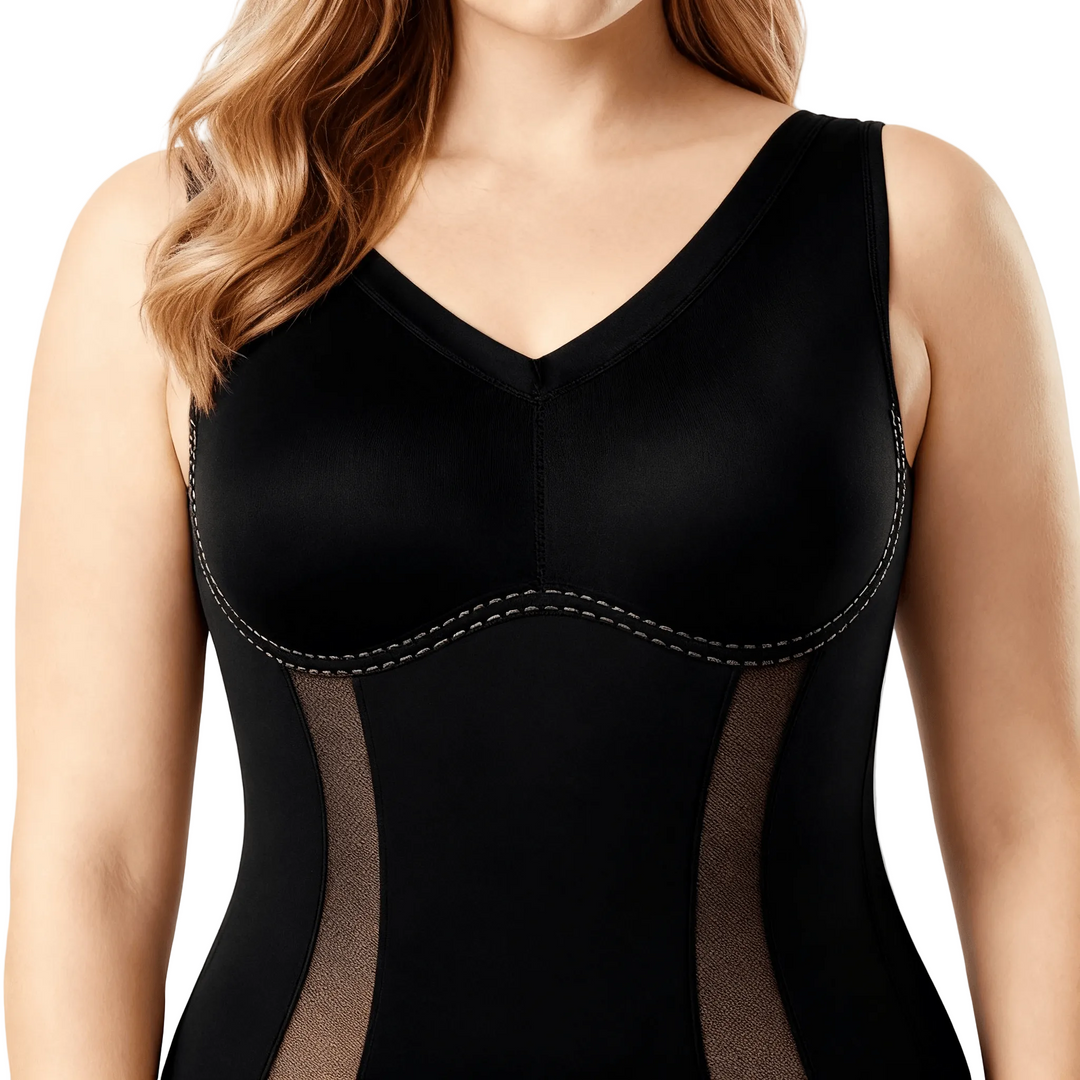 Quinara | Women's Slimming Bodysuit Full Body Shaper - Brown - Image 11