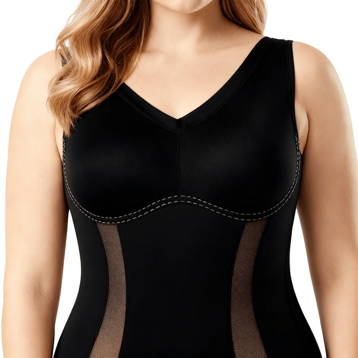 Quinara | Women's Slimming Bodysuit Full Body Shaper - Brown - Image 11