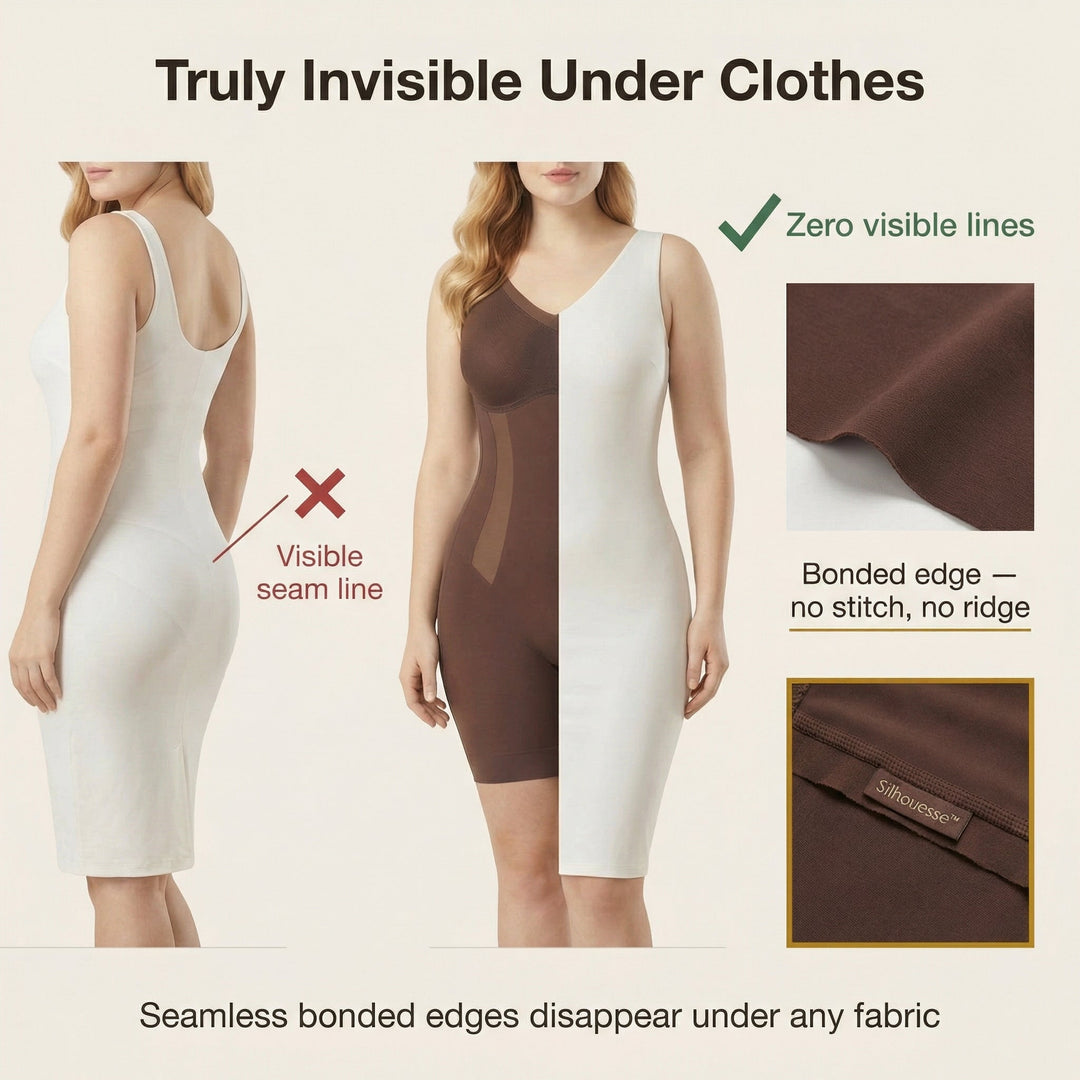 Quinara | Women's Slimming Bodysuit Full Body Shaper - Brown - Image 5