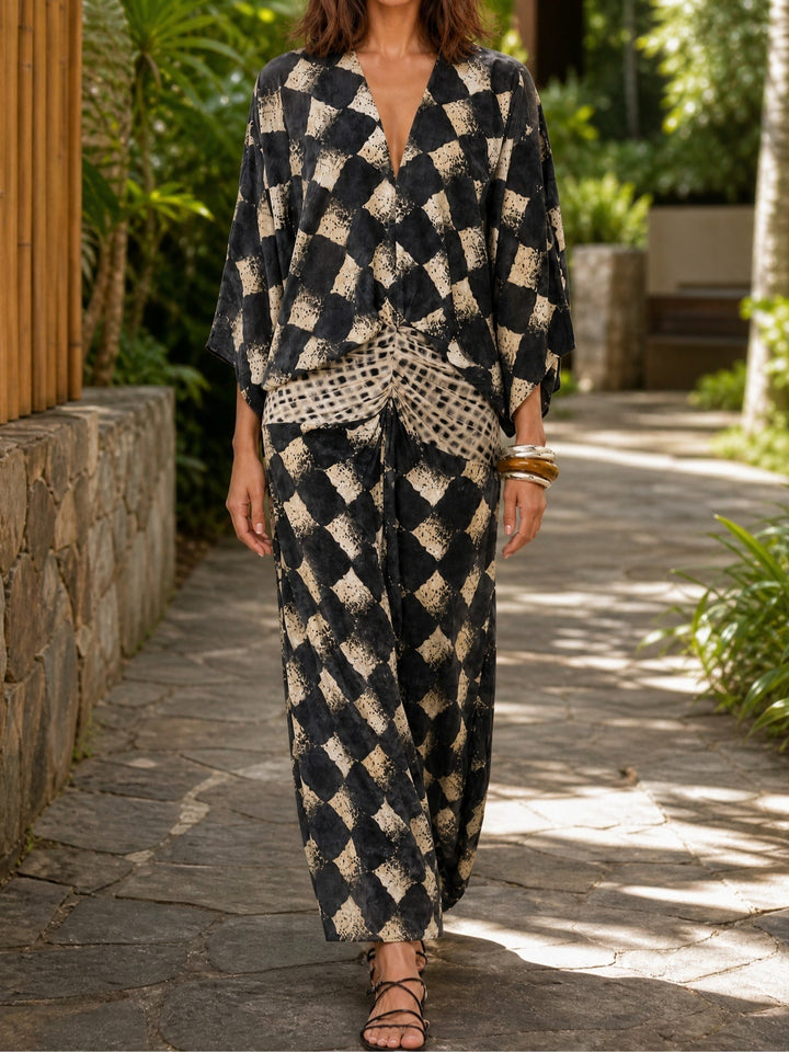 Quindara | Women's Boho Print Maxi Summer Dress - Image 1
