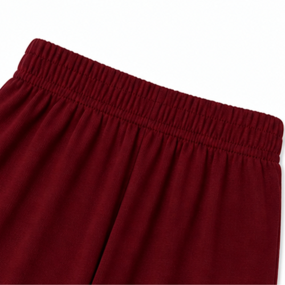 Quinley | Women's 3-Piece Pants Set with Drape Cardigan - Burgundy - Image 10