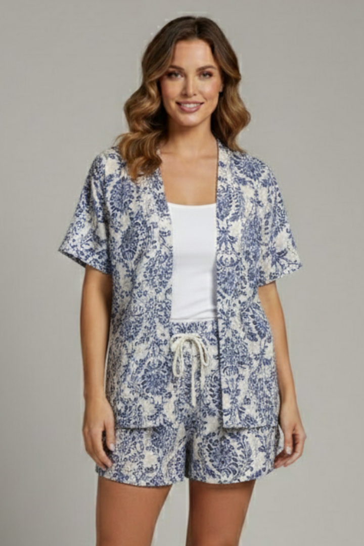 Quorinda | Women's Two Piece Set Shirt & Shorts - Black - Image 9