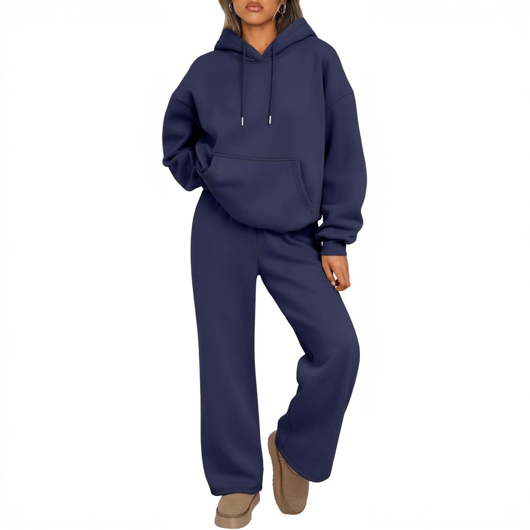 Remy | Women's Oversized Hoodie & Jogger Set - Navy - Image 1