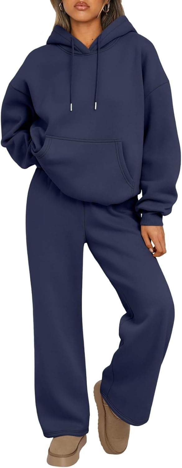 Remy | Women's Oversized Hoodie & Jogger Set - Navy - Image 10