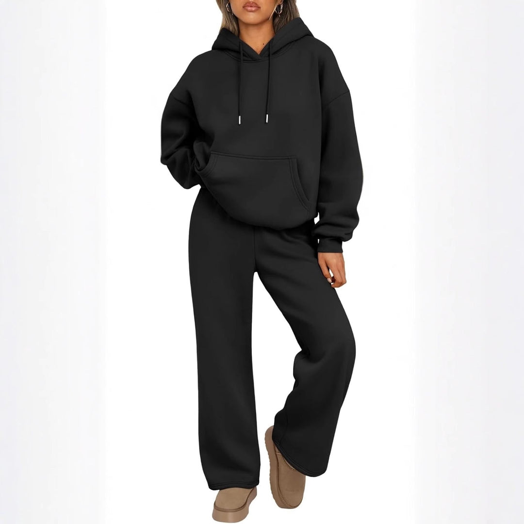 Remy | Women's Oversized Hoodie & Jogger Set - Navy - Image 2