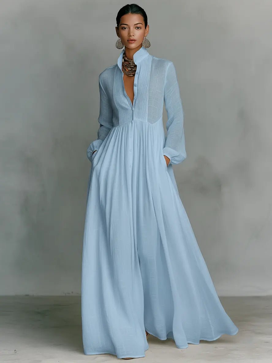 Rennata | Women's Formal Maxi Dress - White - Image 3
