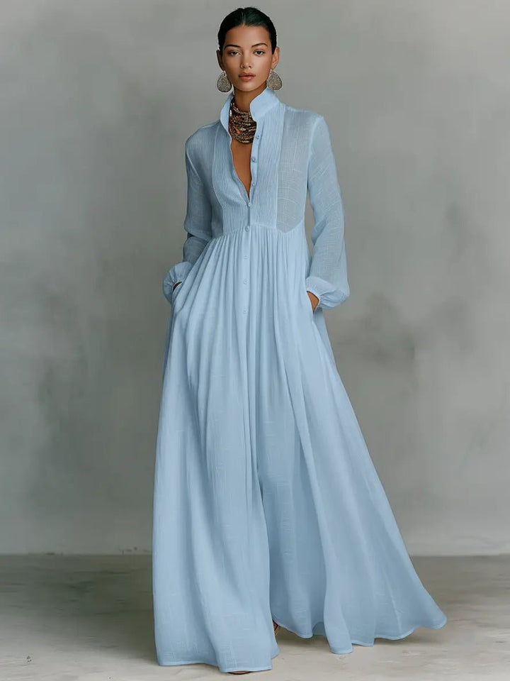 Rennata | Women's Formal Maxi Dress - White - Image 3