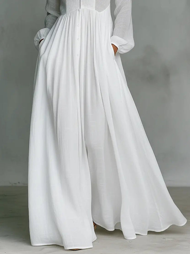 Rennata | Women's Formal Maxi Dress - White - Image 6