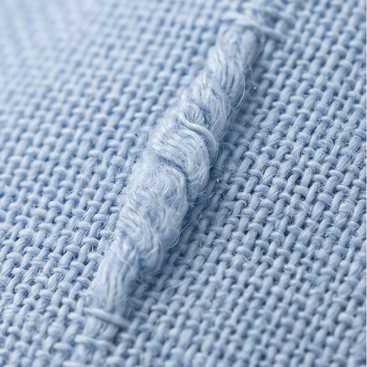 Romilly | Women's Relaxed Fit Henley Blouse - Light Blue - Image 6