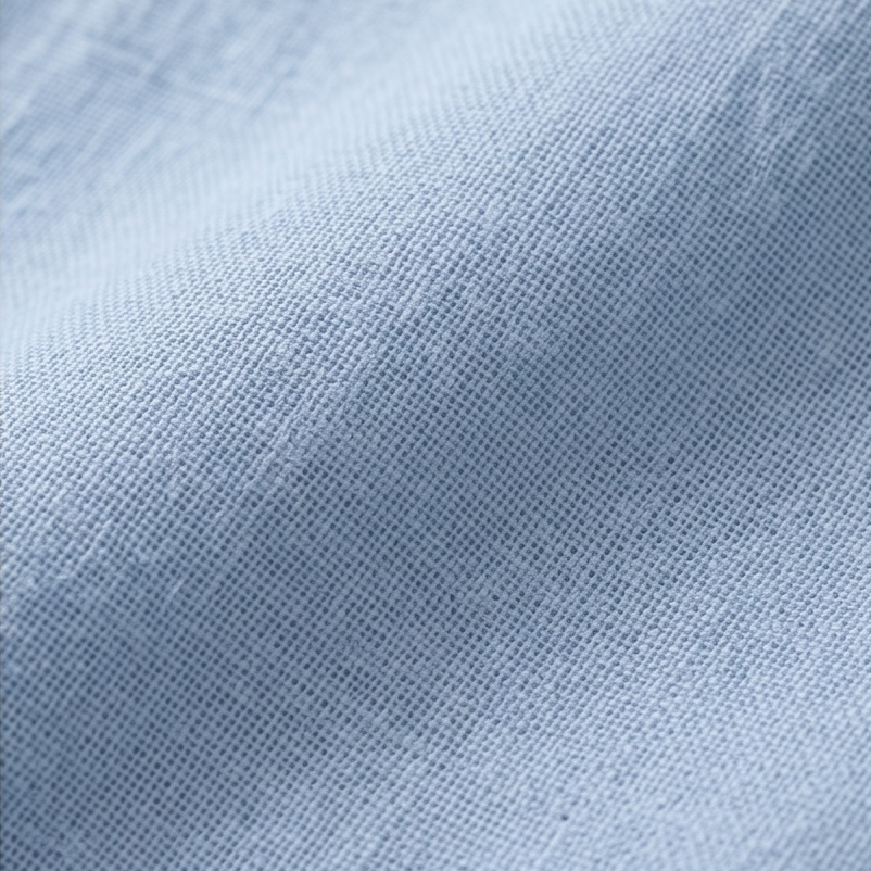 Romilly | Women's Relaxed Fit Henley Blouse - Light Blue - Image 7
