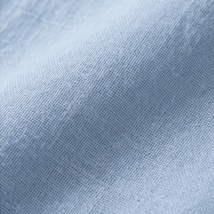 Romilly | Women's Relaxed Fit Henley Blouse - Light Blue - Image 7