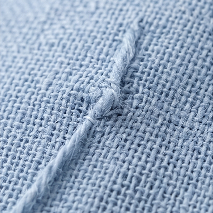 Romilly | Women's Relaxed Fit Henley Blouse - Light Blue - Image 8