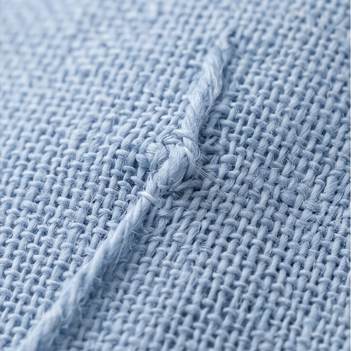 Romilly | Women's Relaxed Fit Henley Blouse - Light Blue - Image 8