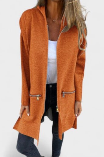 Rosetta | Women's Open Front Long Sleeve Blazer - Grey - Image 10