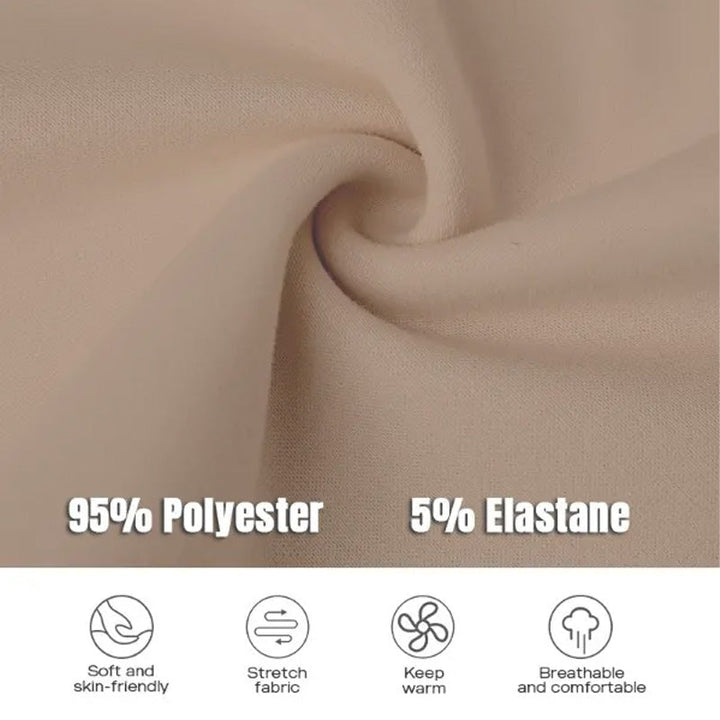 Rosetta | Women's Oversized Crew Neck Long Sleeve Dress - Beige - Image 13