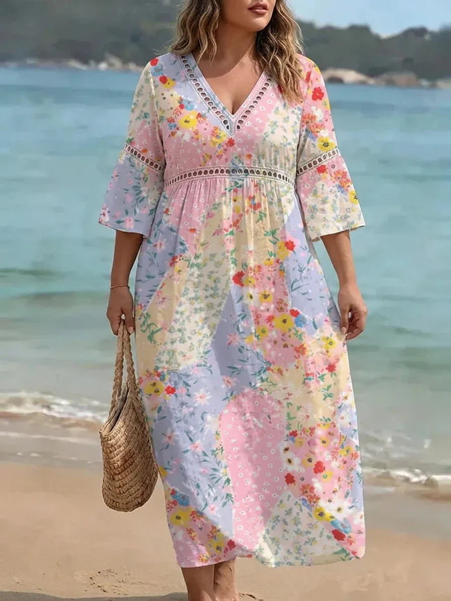 Roslind | Women's Wedding Guest Maxi Dress Floral - Image 1