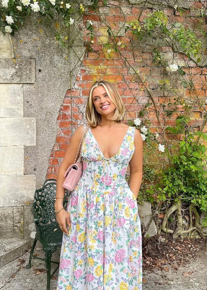 Rossalyn | Women's Floral Midi Dress for Summer - Image 5