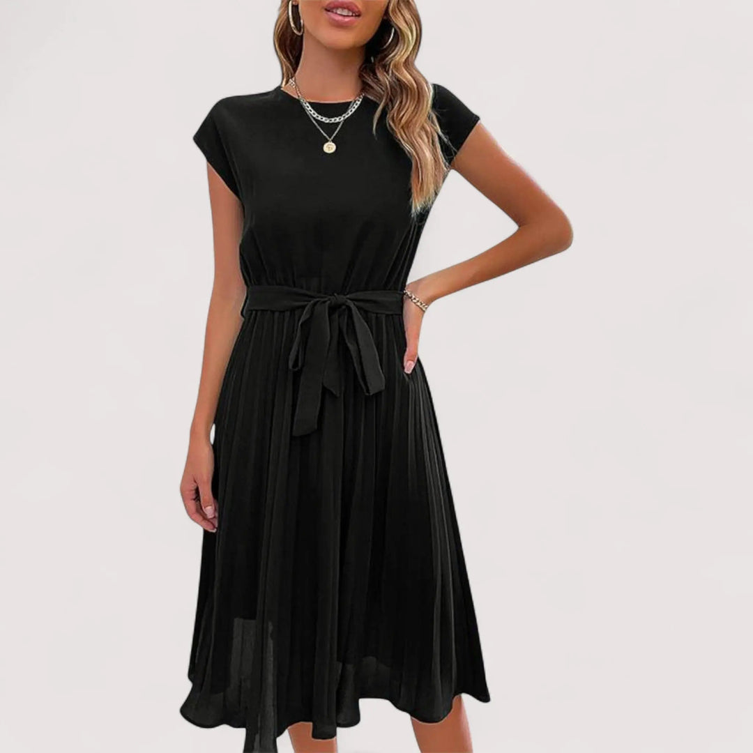 Rowena | Women's Pleated Midi Summer Dress - Image 4