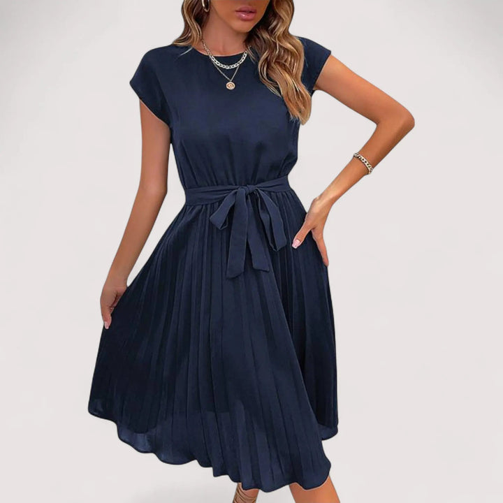 Rowena | Women's Pleated Midi Summer Dress - Image 5