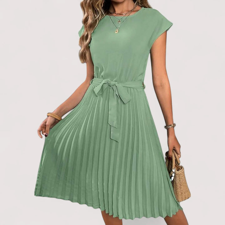 Rowena | Women's Pleated Midi Summer Dress - Image 6