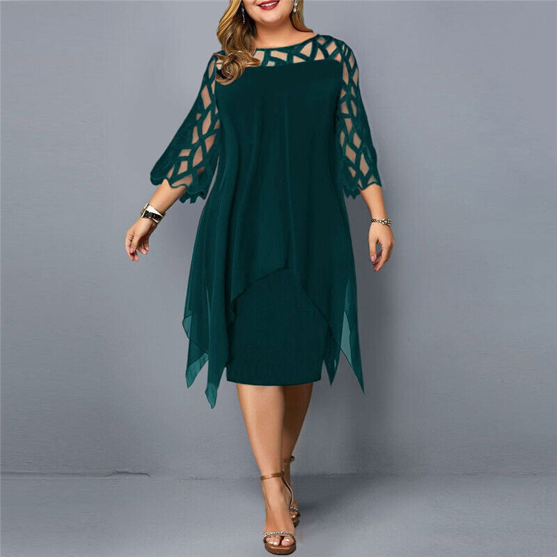 Freya | Plus Size Flowy Midi Dress