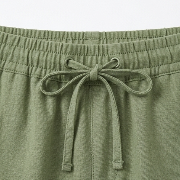 Selavyn | Women's Drawstring Capri Pants - Olive Green - Image 6